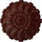 Ekena Millwork Durham Ceiling Medallion (Fits Canopies up to 4 1/4"), Hnd-Painted Brushed Mahogany, 31"OD x 1 1/2"P CM31DUBMF - alternate 1
